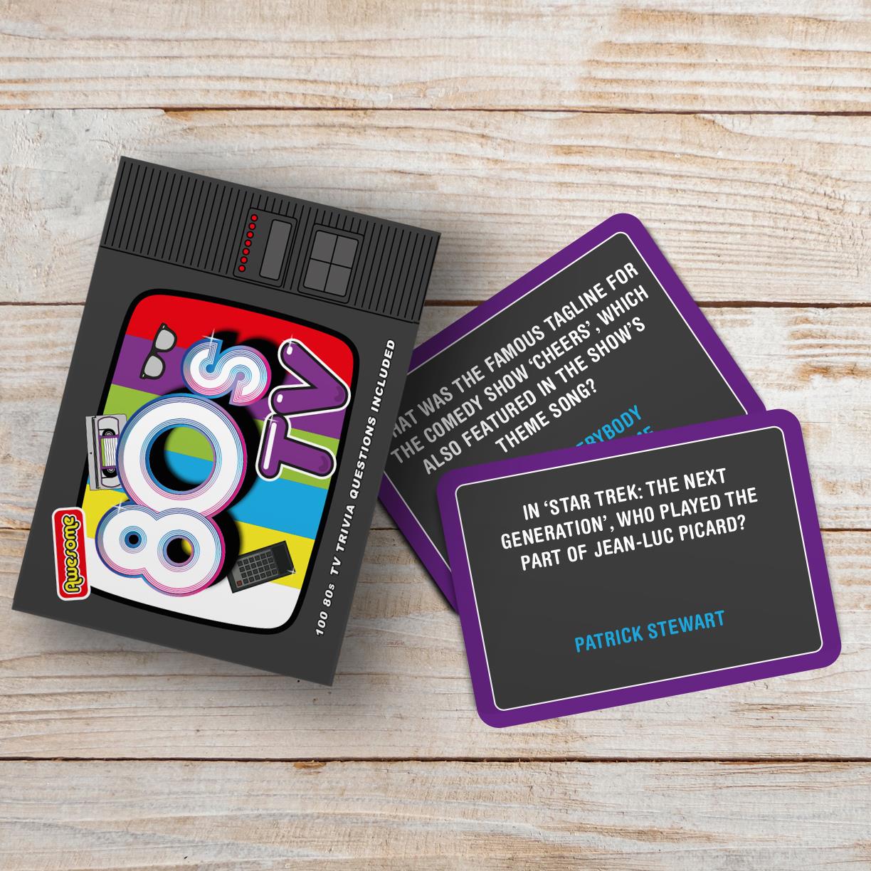 Awesome 80s - TV Trivia Cards