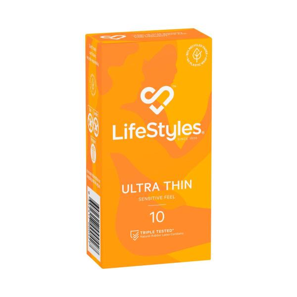 LIFESTYLES ULTRA THIN CONDOMS 10PK