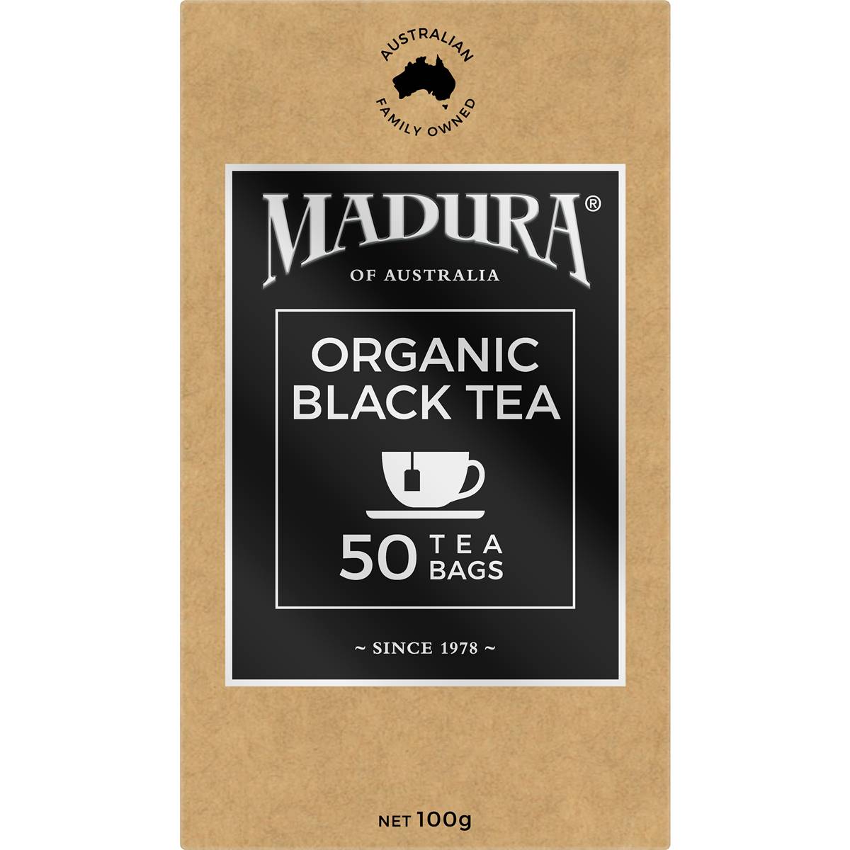 Madura Organic Black Tea Bags 50 pack