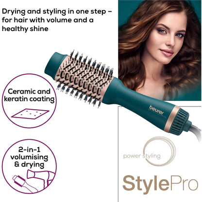 Beurer HC45OCEAN 2-in-1 Volumising Hair Dryer Brush
