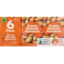 Woolworths Aussie Natural Almonds 6 Pack