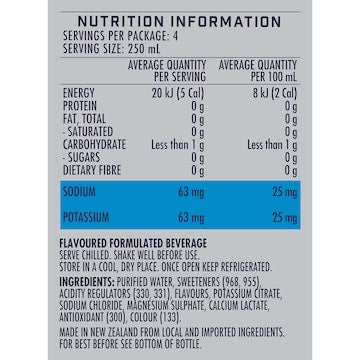 Maximus Zero Sugar Sports Drink Blue 1L