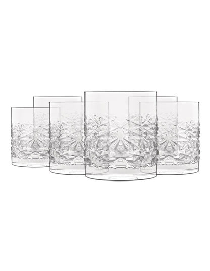 Textures 380ml Double Old Fashioned Set of 6 in Clear