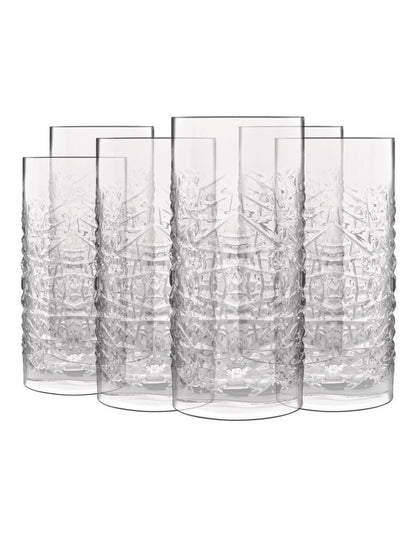 Set of 6 480ml Textures Hi-Ball l Clear