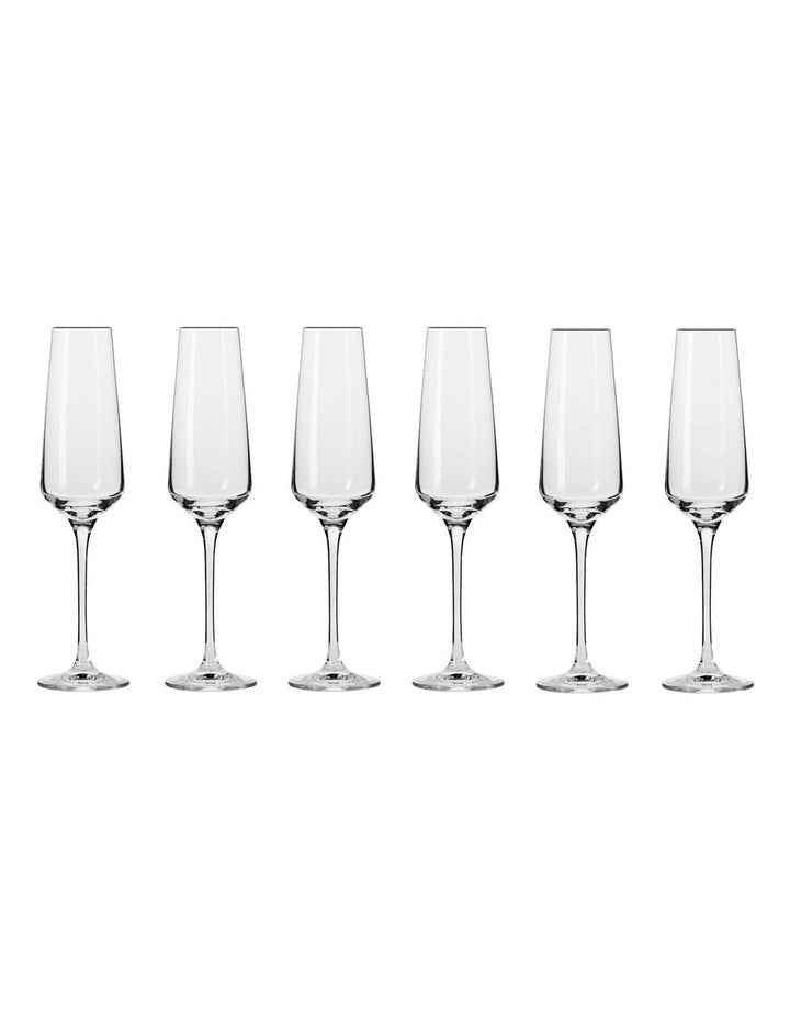 Avant Garde Champagne Flute 200ml Set of 6 in Clear