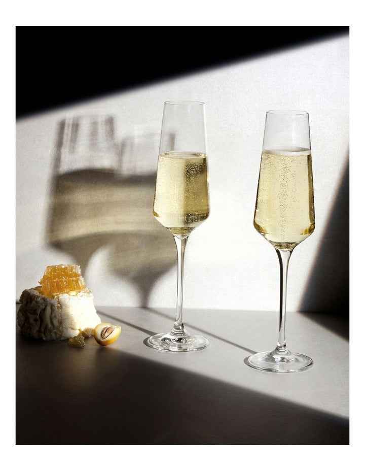Avant Garde Champagne Flute 200ml Set of 6 in Clear