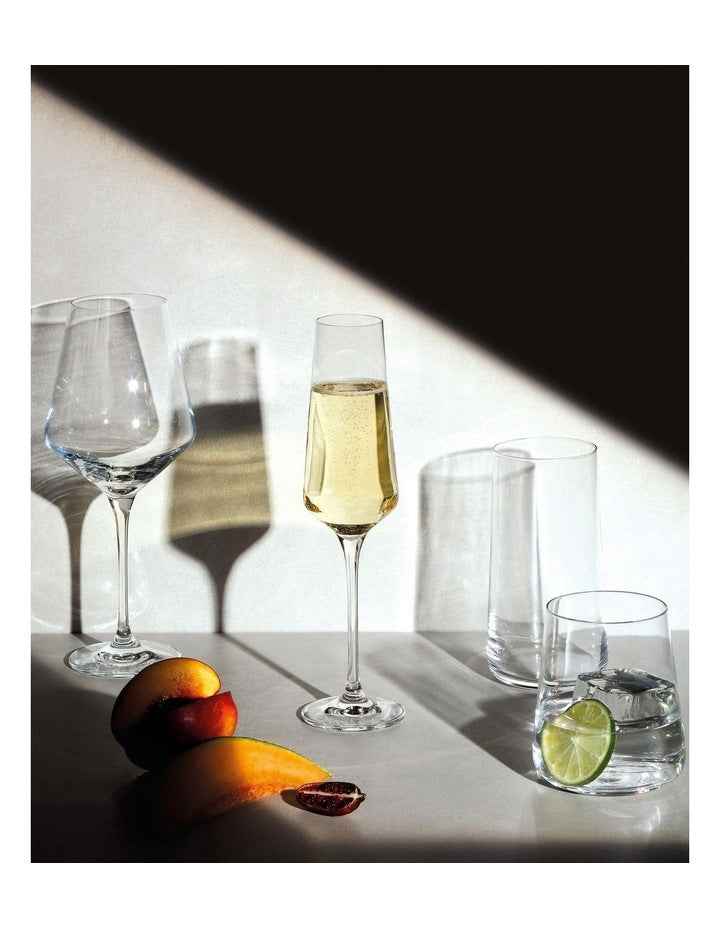 Avant Garde Champagne Flute 200ml Set of 6 in Clear