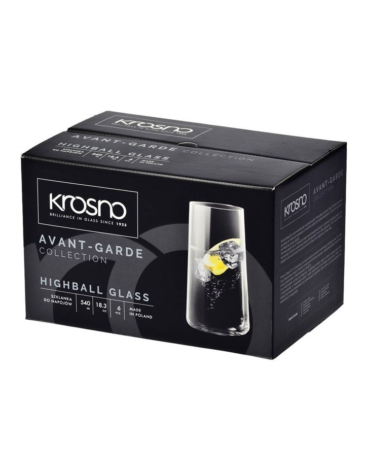 Avant Garde Highball 550ml Set of 6 Gift Boxed