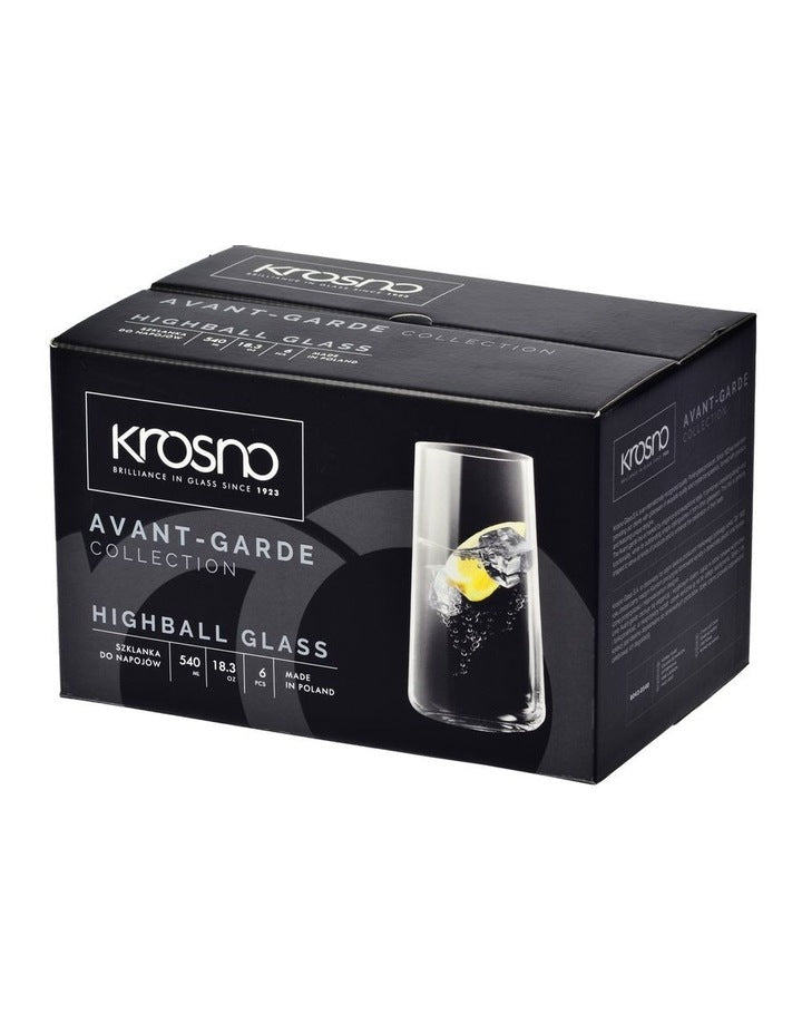 Avant Garde Highball 550ml Set of 6 Gift Boxed