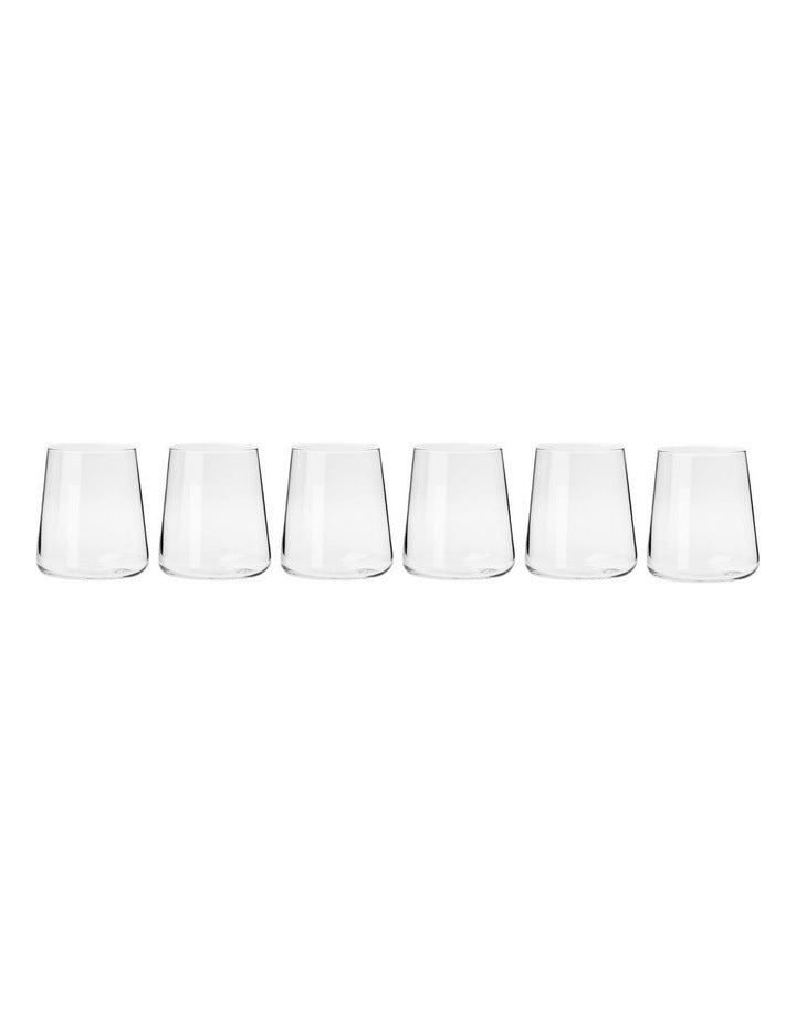 Avant Garde Tumbler Set 430ml 6 Piece Gift Boxed in Clear