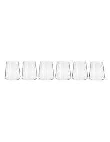 Avant Garde Tumbler Set 430ml 6 Piece Gift Boxed in Clear