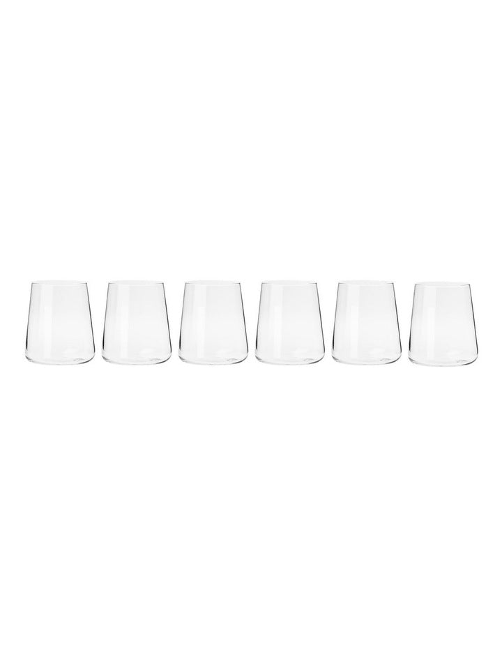 Avant Garde Tumbler Set 430ml 6 Piece Gift Boxed in Clear