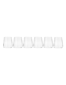 Avant Garde Tumbler Set 430ml 6 Piece Gift Boxed in Clear