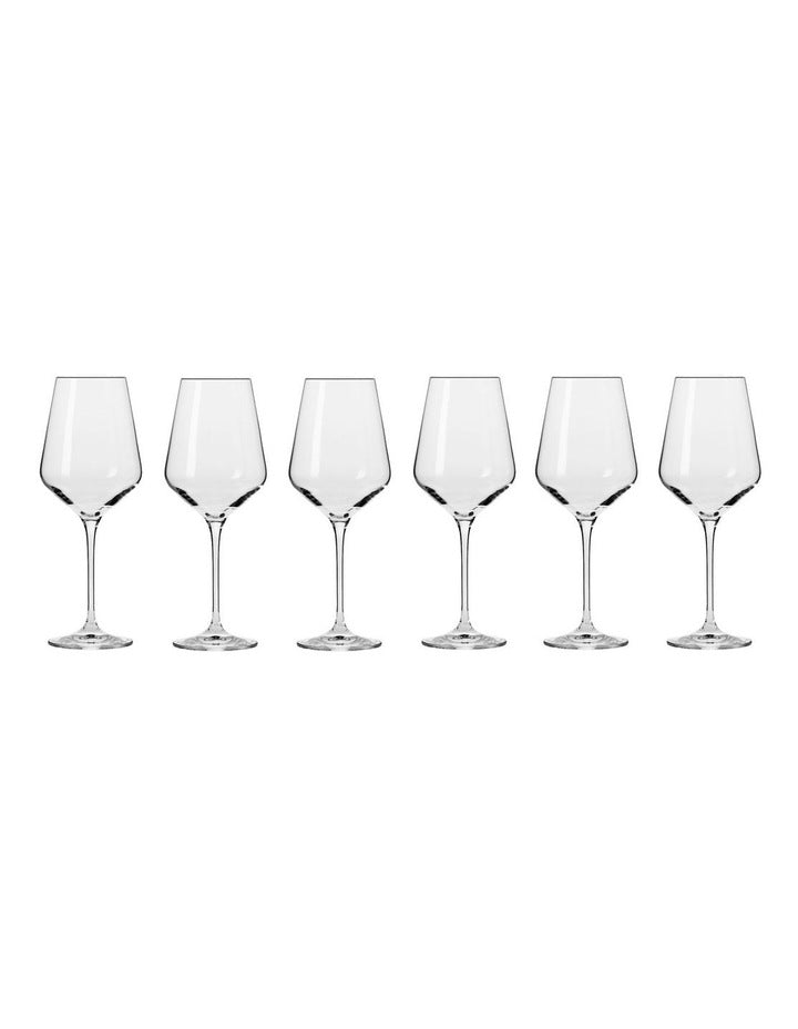 Avant Garde Wine Glass 450ml Set of 6 Gift Boxed Set in Clear