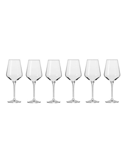 Avant Garde Wine Glass 450ml Set of 6 Gift Boxed Set in Clear