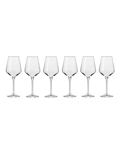 Avant Garde Wine Glass 450ml Set of 6 Gift Boxed Set in Clear
