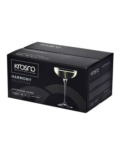 Harmony Champagne Coupe Set of 6 280ml Gift Boxed