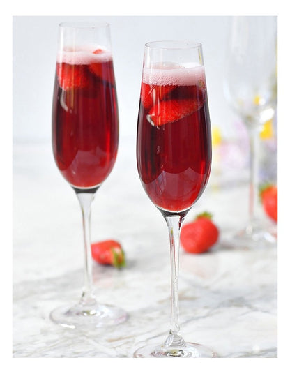 Harmony Champagne Flute 200ml Set of 6 Gift Boxed in Clear