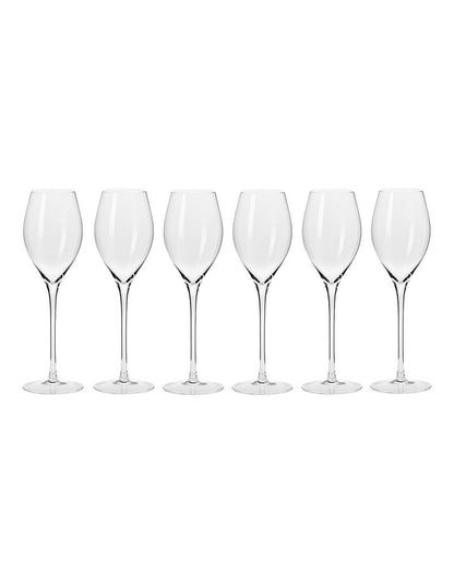 Harmony Prosecco Glass 300ml Set of 6 Gift Boxed in Clear