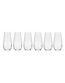 Harmony Stemless Flute Glasses 250ml Set of 6 Gift Boxed