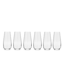 Harmony Stemless Flute Glasses 250ml Set of 6 Gift Boxed