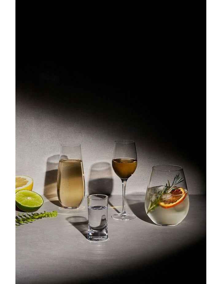 Harmony Stemless Flute Glasses 250ml Set of 6 Gift Boxed