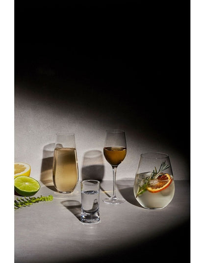 Harmony Stemless Flute Glasses 250ml Set of 6 Gift Boxed