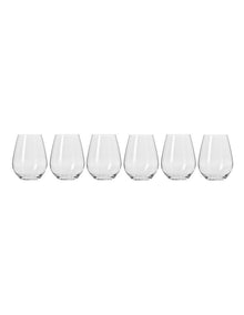 Harmony Stemless Wine Glass 440ml Set of 6 Gift Boxed