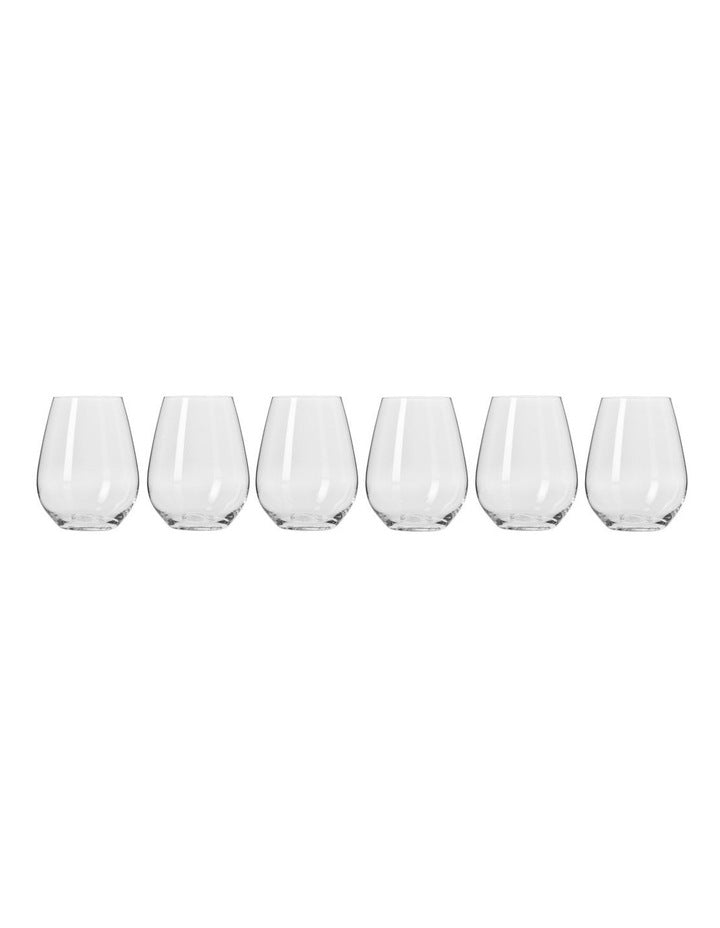 Harmony Stemless Wine Glass 440ml Set of 6 Gift Boxed
