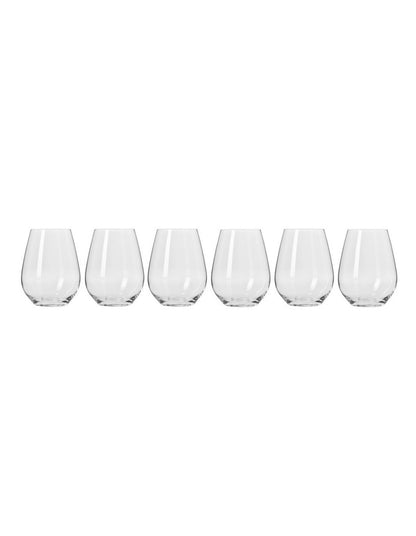 Harmony Stemless Wine Glass 440ml Set of 6 Gift Boxed