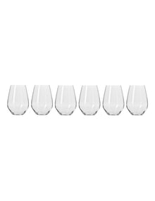 Harmony Stemless Wine Glasses Set of 6 600ml Gift Boxed