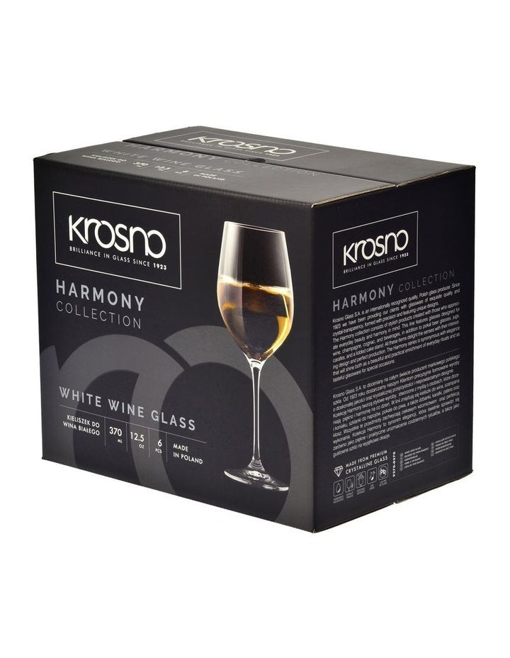 Harmony Wine Glass 430ml Set of 6 Gift Boxed in Clear