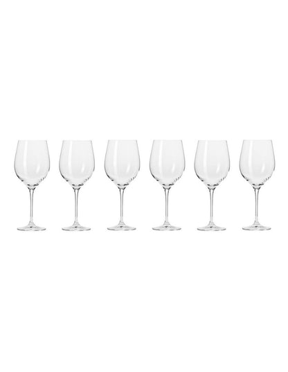 Harmony Wine Glass 530ml Set of 6 Gift Boxed Set in Clear