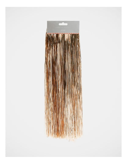 Crimped Lametta Icicles: 1400 Strands Champagne