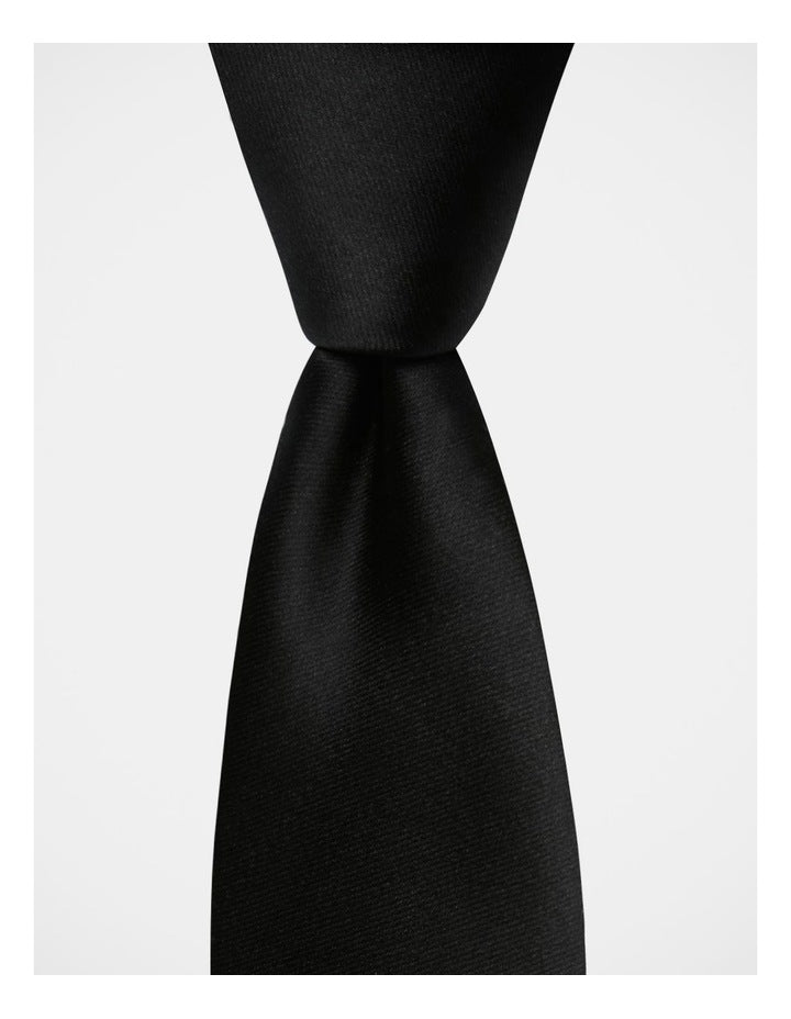 Core Poly Tie in Black