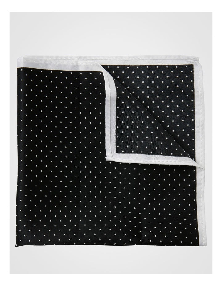 Black Dot Pocket Square