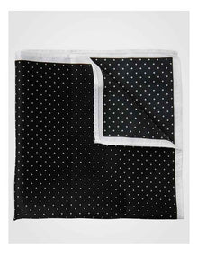 Black Dot Pocket Square