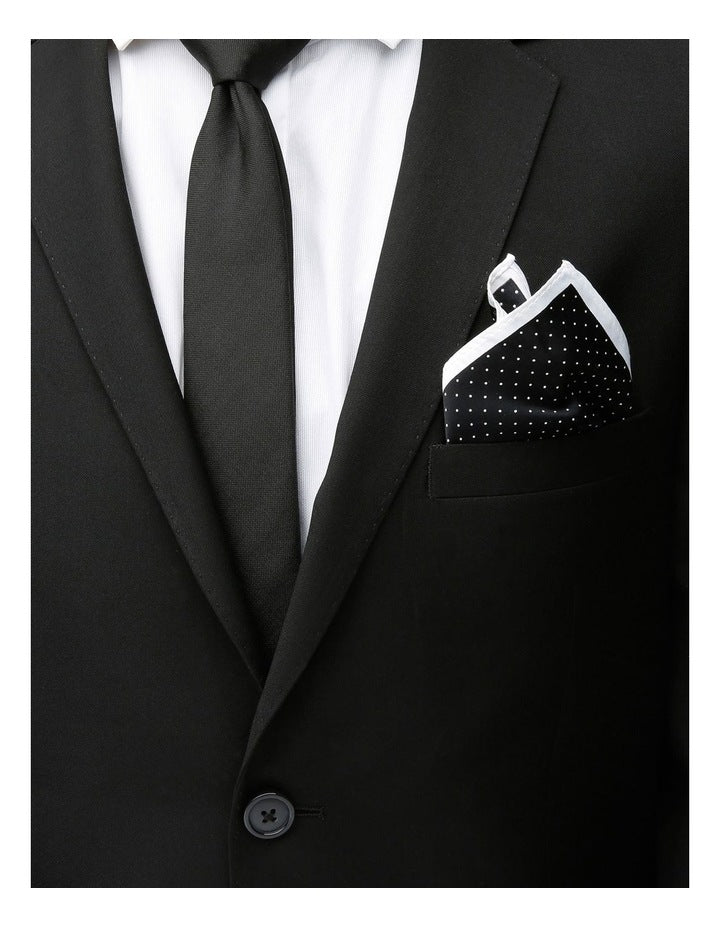 Black Dot Pocket Square