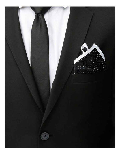 Black Dot Pocket Square