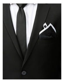 Black Dot Pocket Square