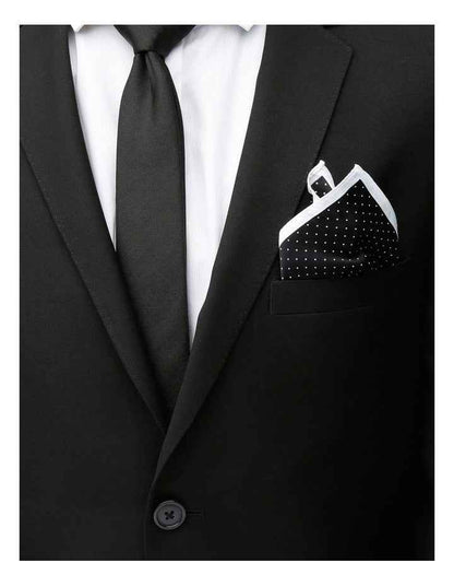 Black Dot Pocket Square