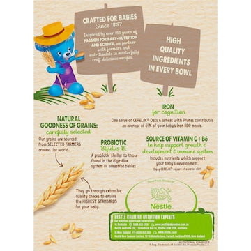 Nestle Cerelac Baby Cereal Oats & Wheat With Prune 6M+ 200g