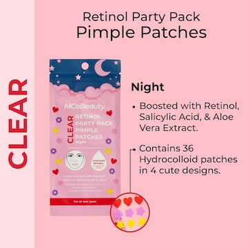MCoBeauty Clear Retinol Party Pimple Patches Night 36 pack