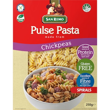 San Remo Pasta Chickpea Spirals 250g