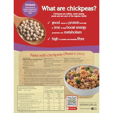 San Remo Pasta Chickpea Spirals 250g