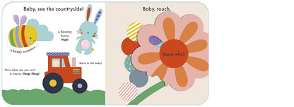 Baby Touch Peekaboo Touch and Feel (Board Book) from Lemon Ribbon Studio Interactive Kids Picture Book