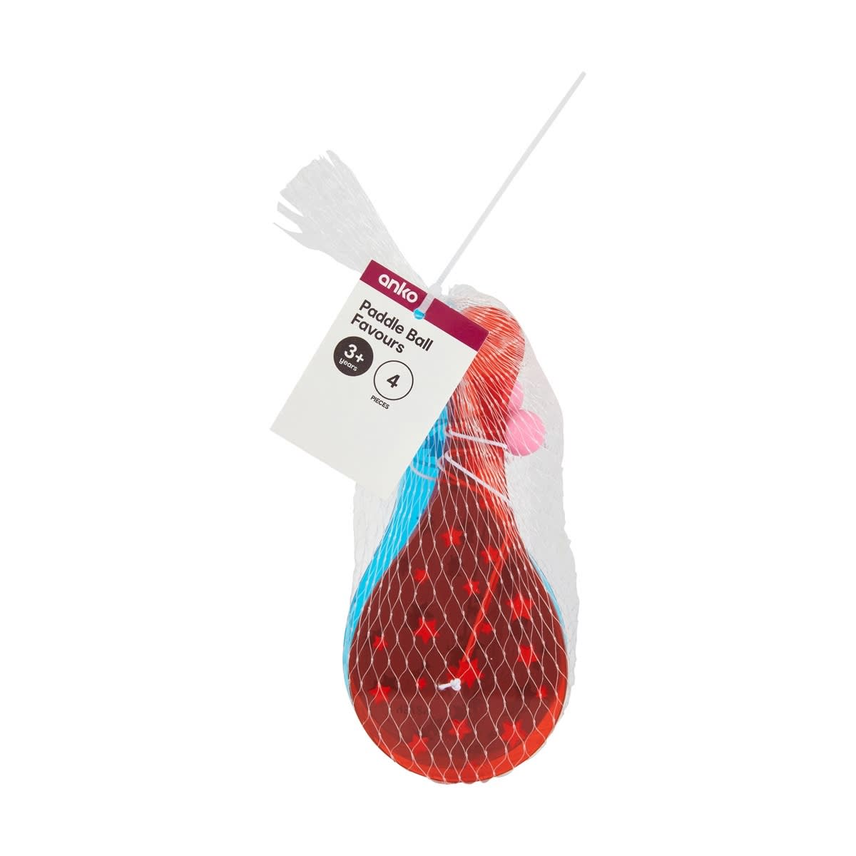 4 Piece Paddle Ball Favours