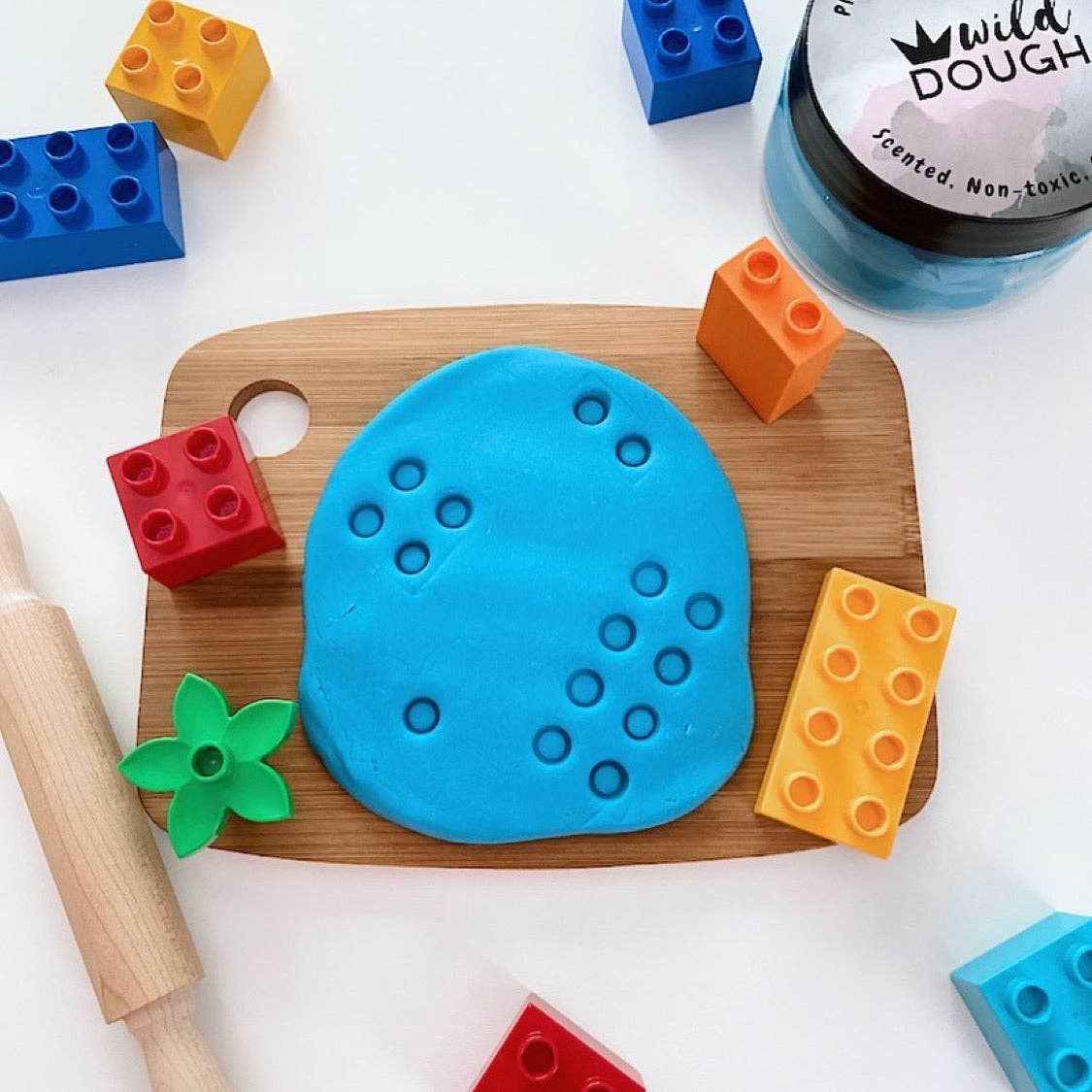 Wild Dough Pacific Blue Playdough Blueberry Scent 280gram Sensory Toys Art and Craft Best Seller 3yrs+