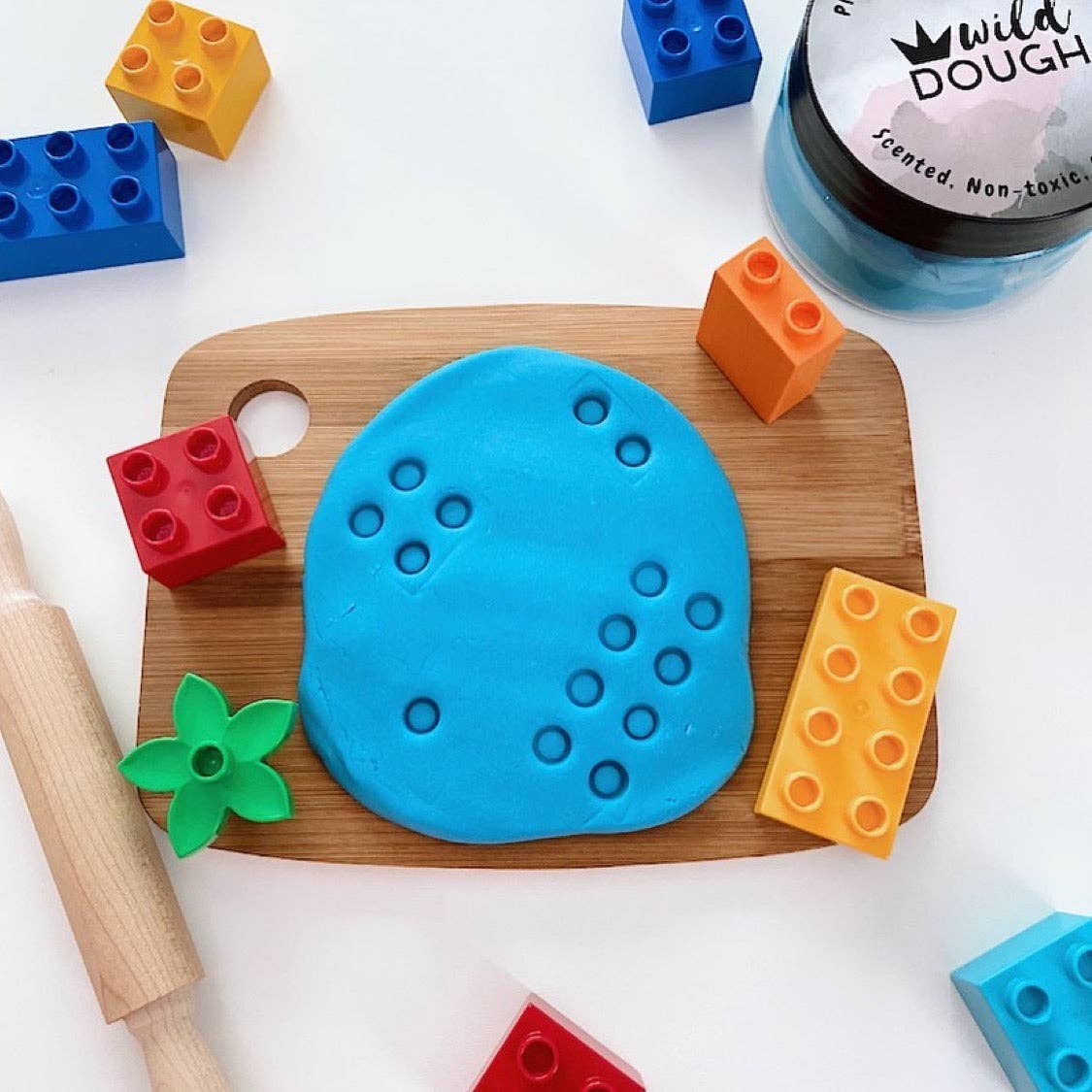 Wild Dough Pacific Blue Playdough Blueberry Scent 280gram Sensory Toys Art and Craft Best Seller 3yrs+