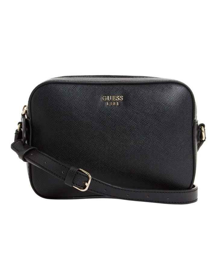 Kamryn Zip Top Crossbody Bag in Black